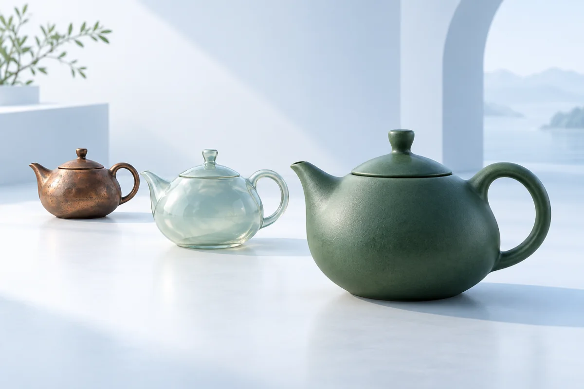 One 3D model shown with several material finishes
